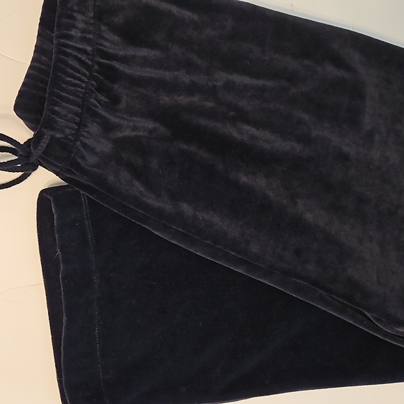 Evan Picone | Women's Dark Navy Loungewear Casual Velour Pants Sz M - Picture 6 of 10